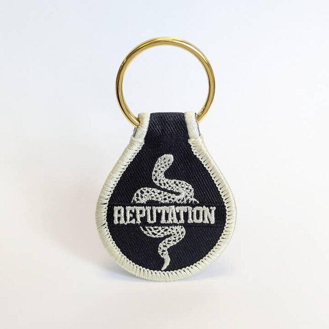 Swiftography: Reputation Embroidered Key Tag