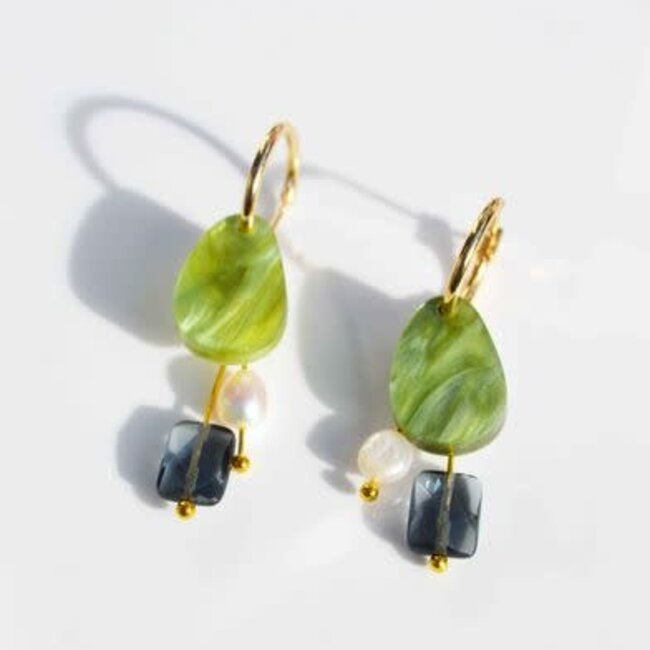 Hagen + Co Chloe Sage Earrings