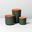 Be Home Stoneware Medium Canister Forest Green