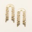 Miyuki Rainbow Earring Pewter Multi Gold