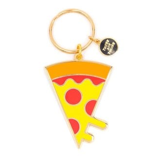 These Are Things Pizza Enamel Keychain