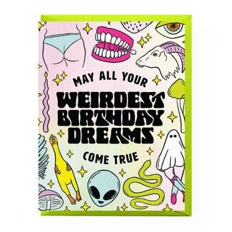 Boss Dotty Paper Co Weird Dreams Birthday Card