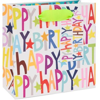 Glick Happy Birthday White Gift Bag