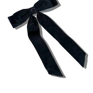 Solar Eclipse Solar Eclipse The Perfect Velvet Bow Barrette Black