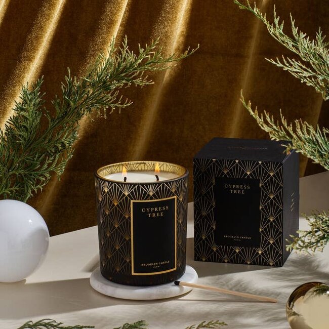 Black Tie Holiday CYPRESS TREE Candle