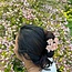 Solar Eclipse Cherry Blossoms Pink Hair Claw