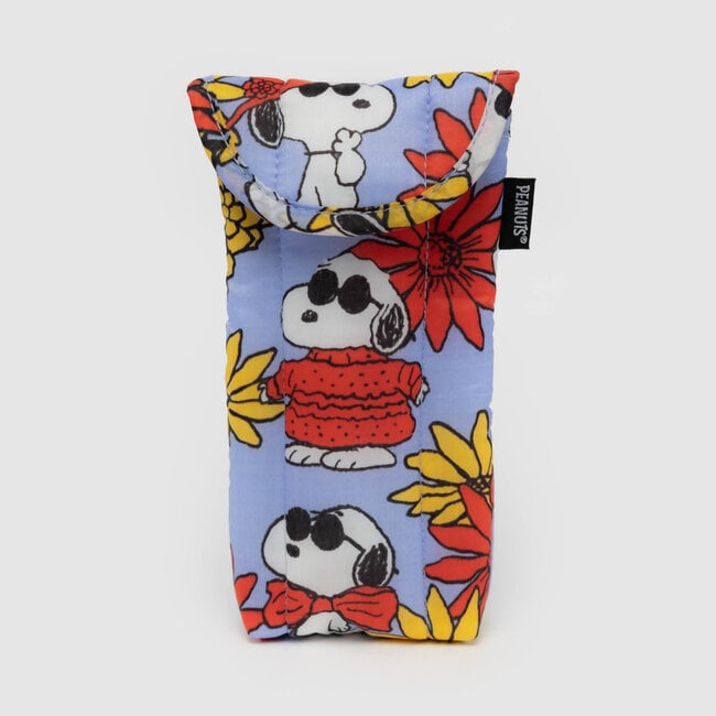 Baggu Puffy Glasses Sleeve Floral Snoopy