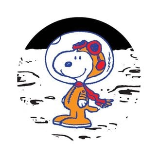 Apply Stickers Moon Snoopy By Peanuts Sticker