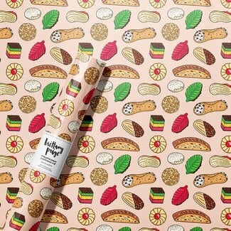 Brittany Paige Italian Cookies & Desserts Wrapping Paper Roll