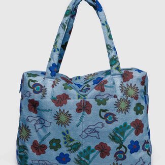 Baggu Baggu Cloud Carry-On Digital Denim Birds