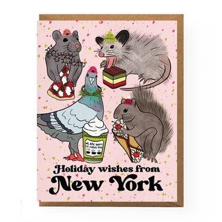 Boss Dotty Paper Co NYC Animal Holiday Card