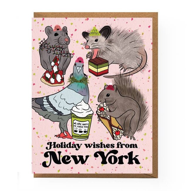 NYC Animal Holiday Card