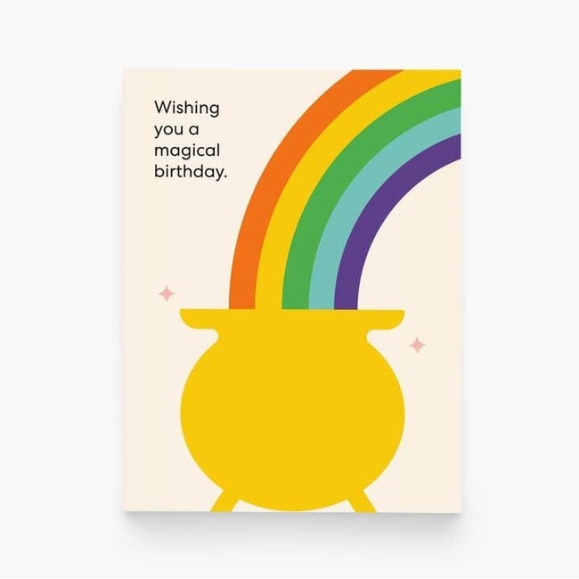 Birthday Magical Pot of Gold Greeting Card