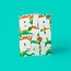 Wavy Birthday Funky Typography Greeting Card