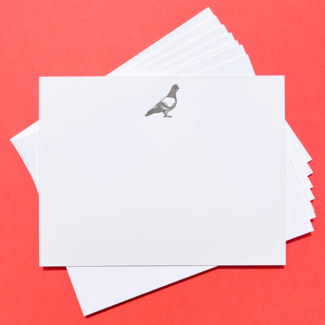 Quick Brown Fox Notecard Set Pigeon