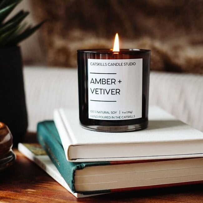 9oz Candle Amber + Vetiver