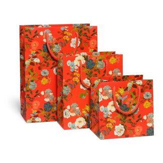 Red Cap Cards Rose Garden Gift Bags