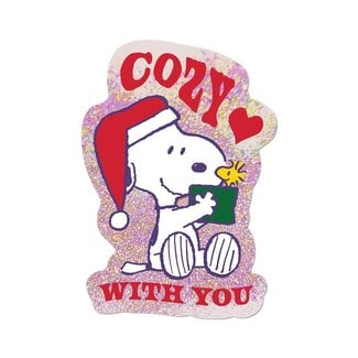 Apply Stickers Christmas Cozy with You By Peanuts - Die-Cut Sticker