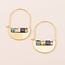 Scout Curated Miyuki Crescent Hoop Indigo Gold
