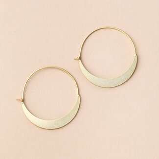 Scout Curated Wears Scout Curated Crescent Hoop Gold Vermeil