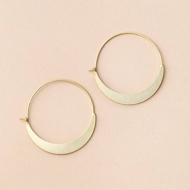 Scout Curated Crescent Hoop - Gold Vermeil