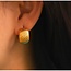 Florence Gold Textured Huggie Hoops