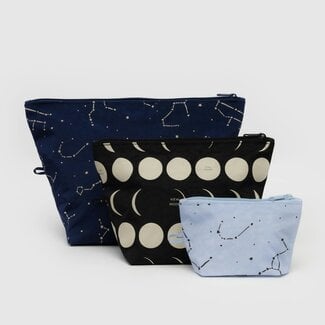 Baggu Baggu Go Pouch Set Night Sky