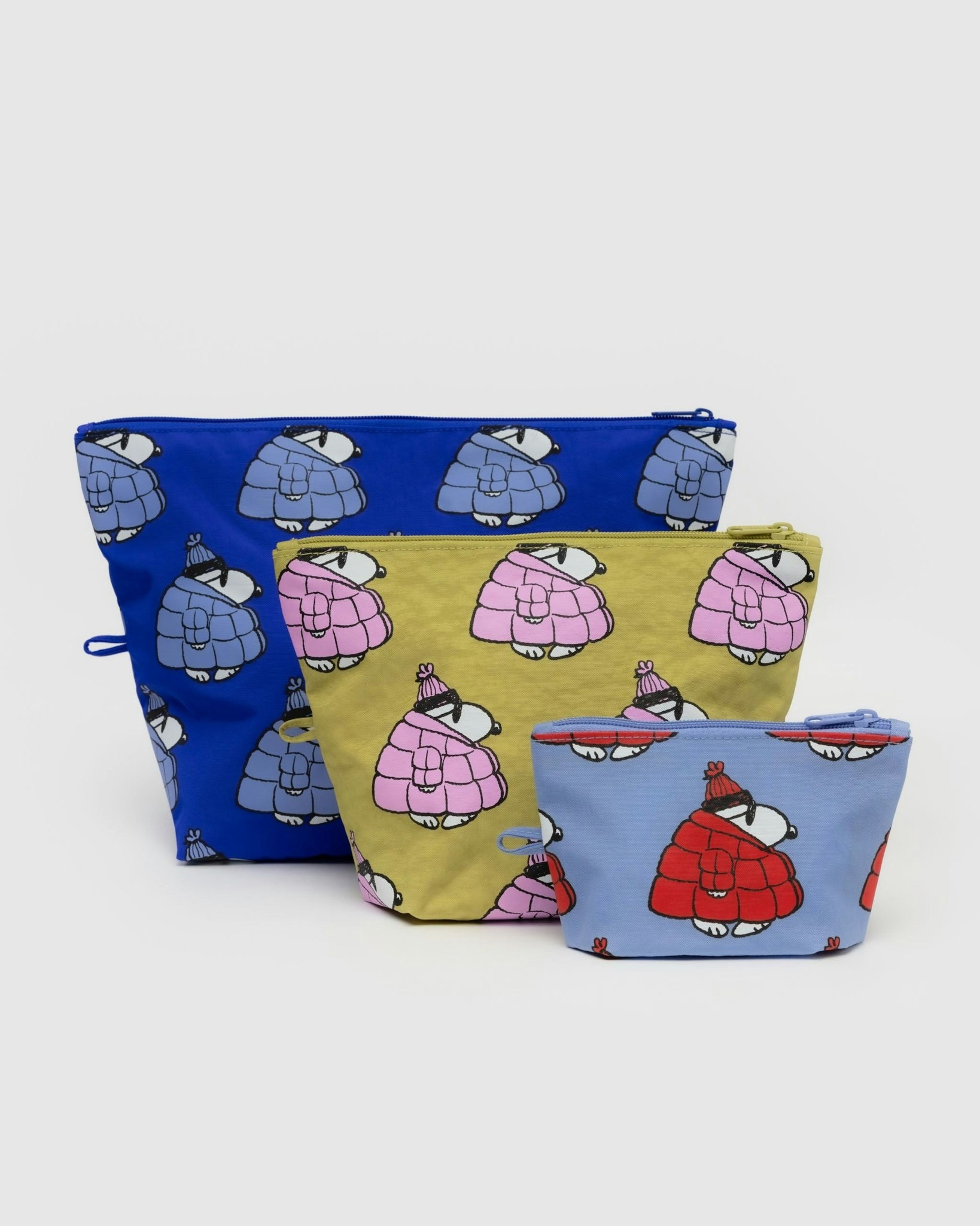 新品　BAGGU バグゥ　新作　GO POUCH SET PEANUTS Baggu Go Pouch Set - Peanuts | AT NOON STORE
