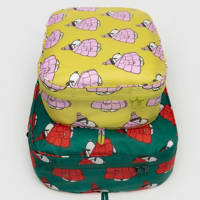 Baggu Large Packing Cube Set Puffer Snoopy