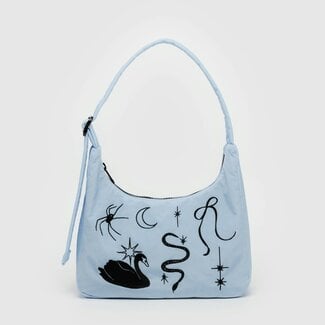Baggu Baggu Mini Nylon Shoulder Bag Embroidered Ballet Icons