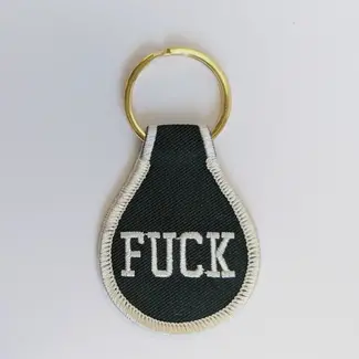 He Said She Said Fuck Embroidered Key Tag