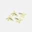 Chunks Mini Bow Snap Clips in Butter