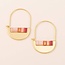Scout Curated Miyuki Crescent Hoop Pink Multi/Gold