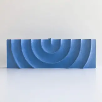 Logifaces Logifaces Ripple Menorah Large Blue