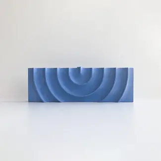 Logifaces Logifaces Ripple Menorah Small Blue