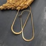 Cosmic Oval Gold Vermeil Earring