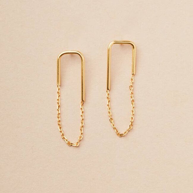 Filament Stud Gold Vermeil