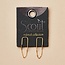 Filament Stud Gold Vermeil