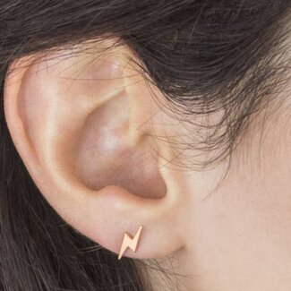 Selah Vie Selah Vie Lightning Bolt Studs Gold Filled