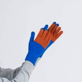 Verloop Verloop Colorblock Touchscreen Gloves Cobalt Rust One Size Fits Most