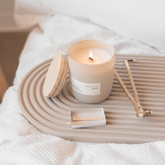 Kandlery Matte Cream Jar Candle Golden Chai Latte