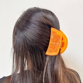 Jenny Lemons Large Orange Slice Hair Claw