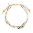 Mixed Media Bracelet Joy Dalmatian Jasper Gold