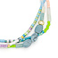 Mixed Media Bracelet Harmony Blue Howlite Gold