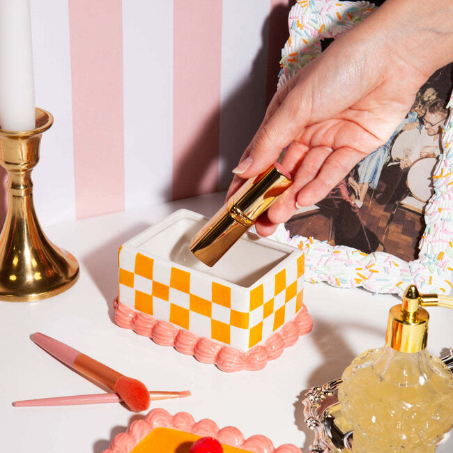 DOIY Sweetie Storage Box Cake Yellow