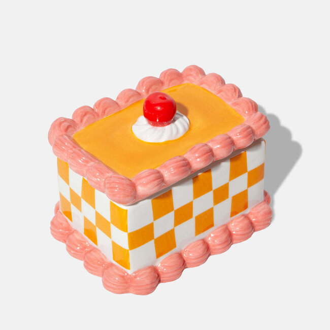 DOIY Sweetie Storage Box Cake Yellow
