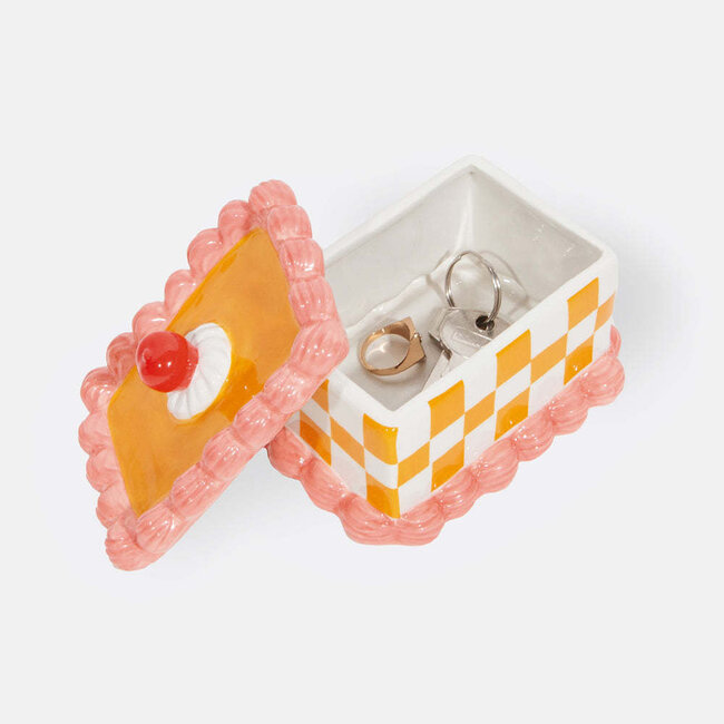 DOIY Sweetie Storage Box Cake Yellow