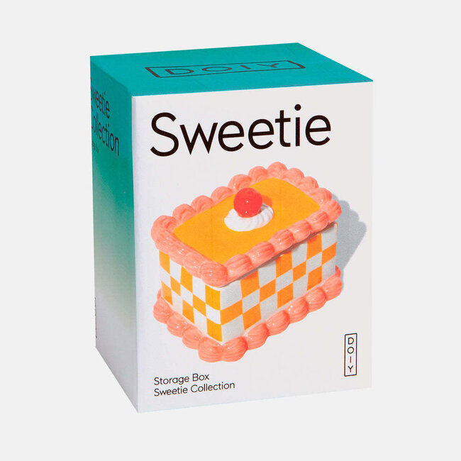 DOIY Sweetie Storage Box Cake Yellow