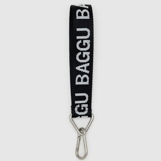 Baggu Baggu Logo Keychain Black and White