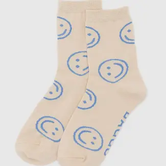 Baggu Baggu Crew Socks Ercu Periwinkle Happy